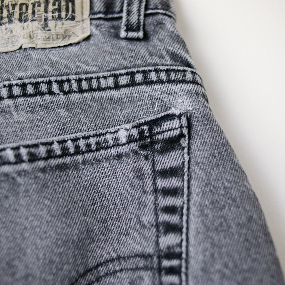 Vintage Levi's SilverTab Loose‎ Jeans 34x34 (31x32) Black Gray Y2K Baggy Skater - Picture 12 of 16
